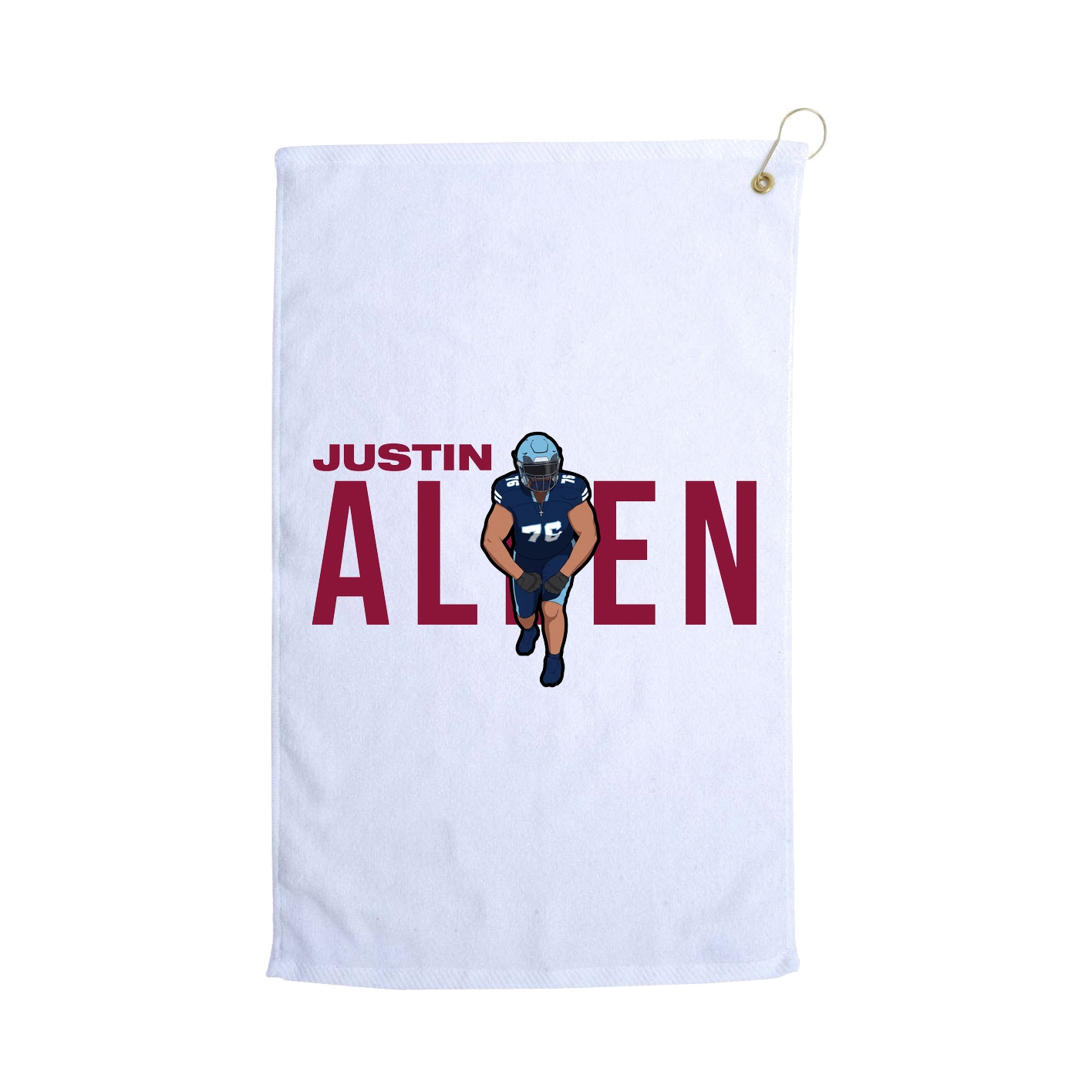 Golf Towel — Player Name in White