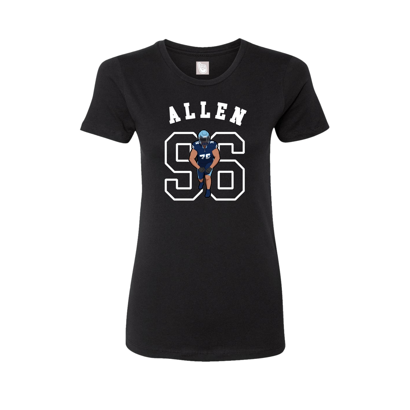 Fitted Women's Tee — Shirsey Arch in Black