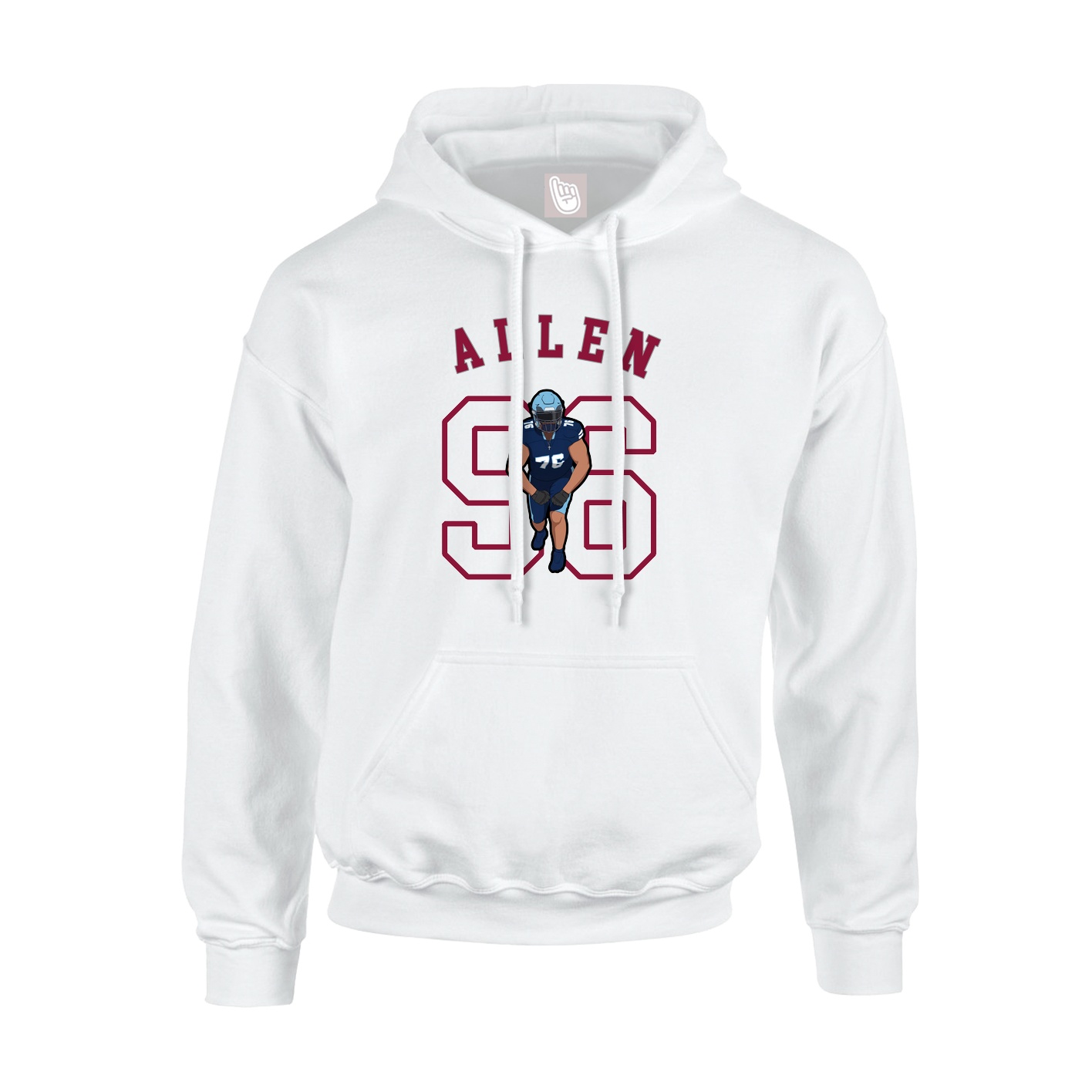 Hoodie — Shirsey Arch in White