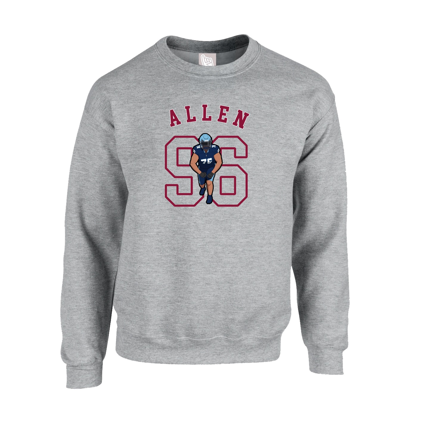 Fleece Crew — Shirsey Arch in Grey