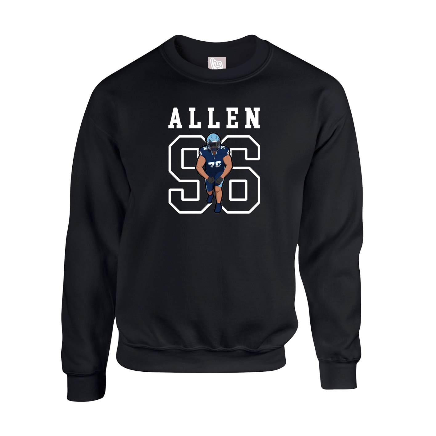Fleece Crew — Shirsey in Black