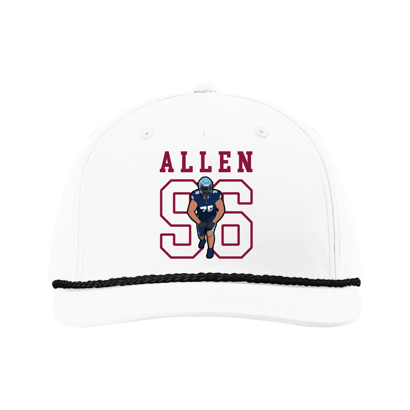 Five-Panel Classic Rope Cap — Shirsey in White