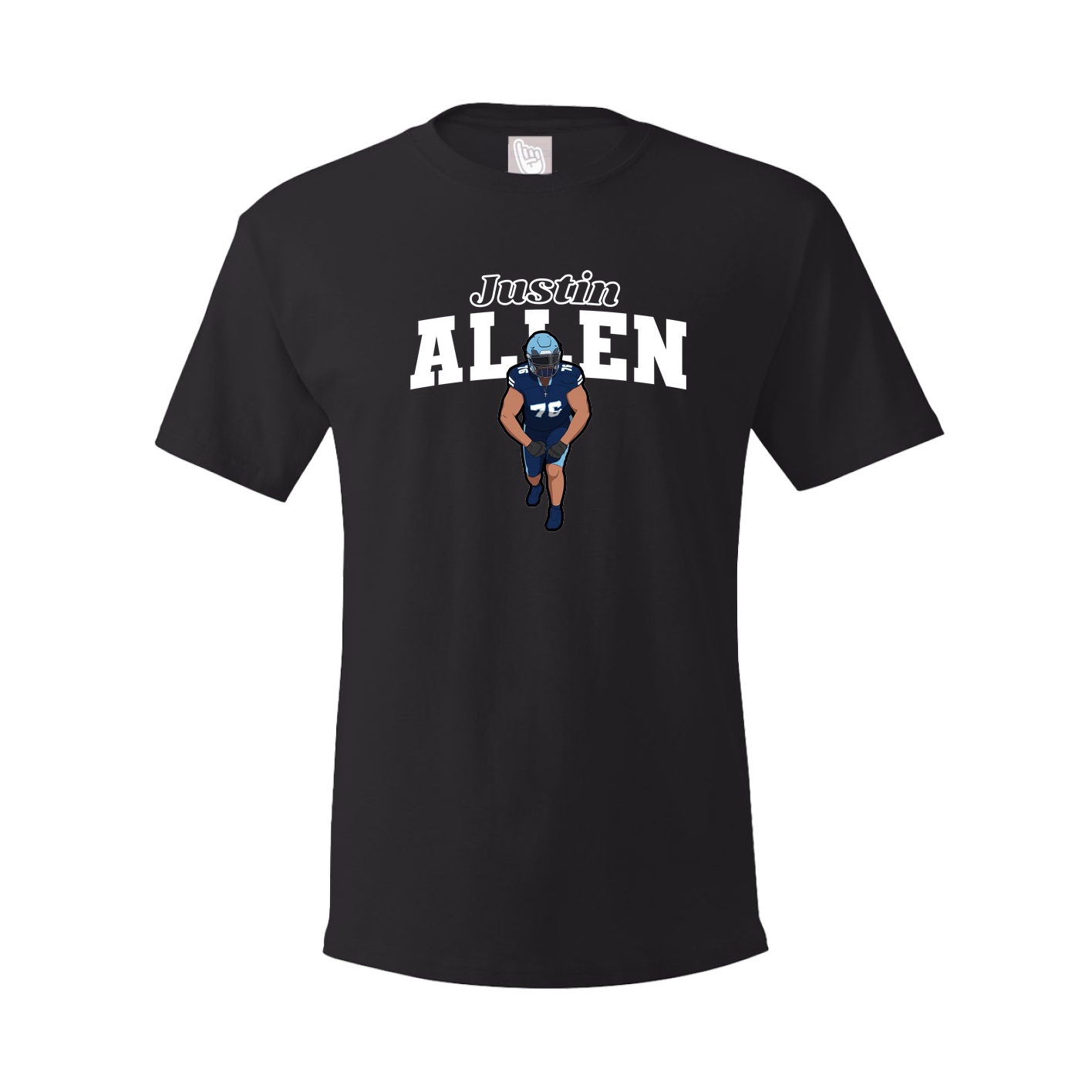 Youth Tee — Name Arch in Black