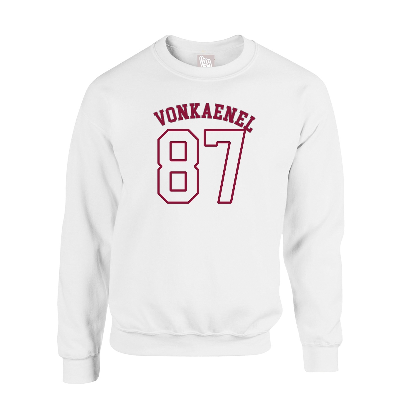 Fleece Crew — Shirsey Arch in White