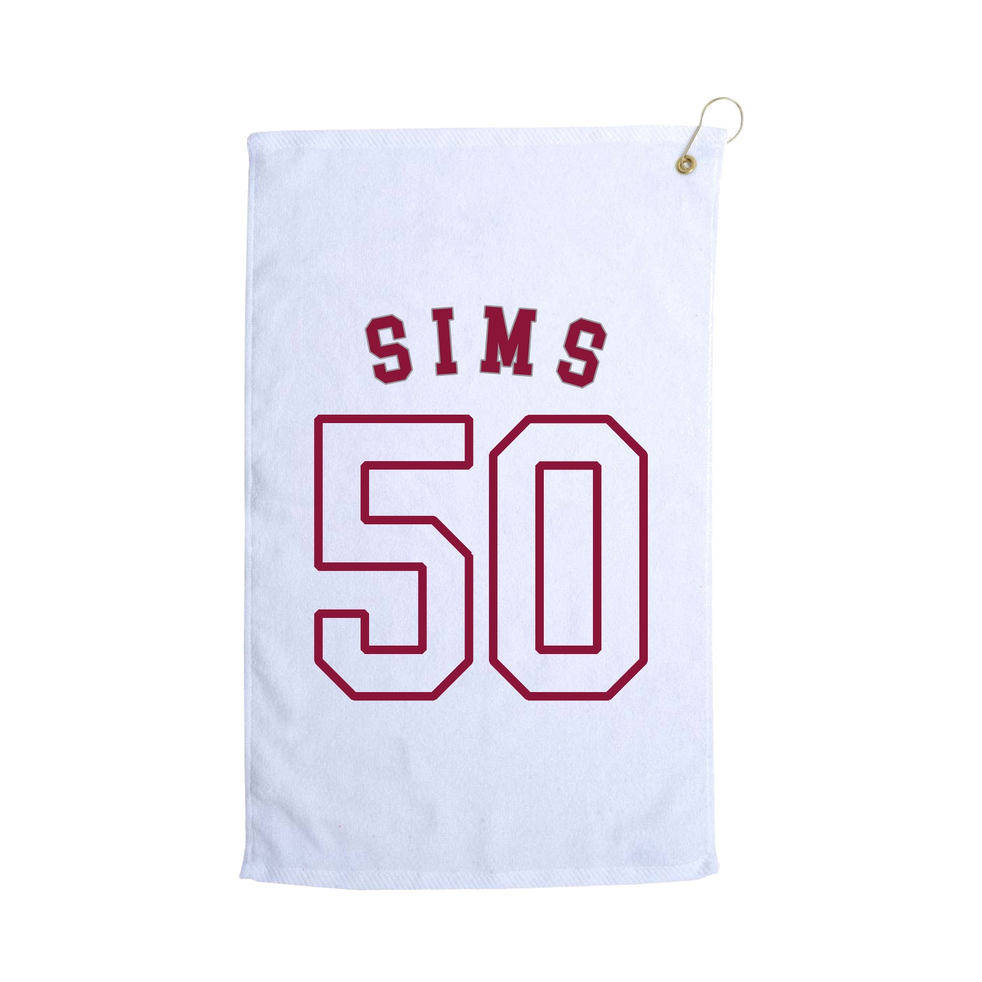 Golf Towel — Shirsey Arch in White