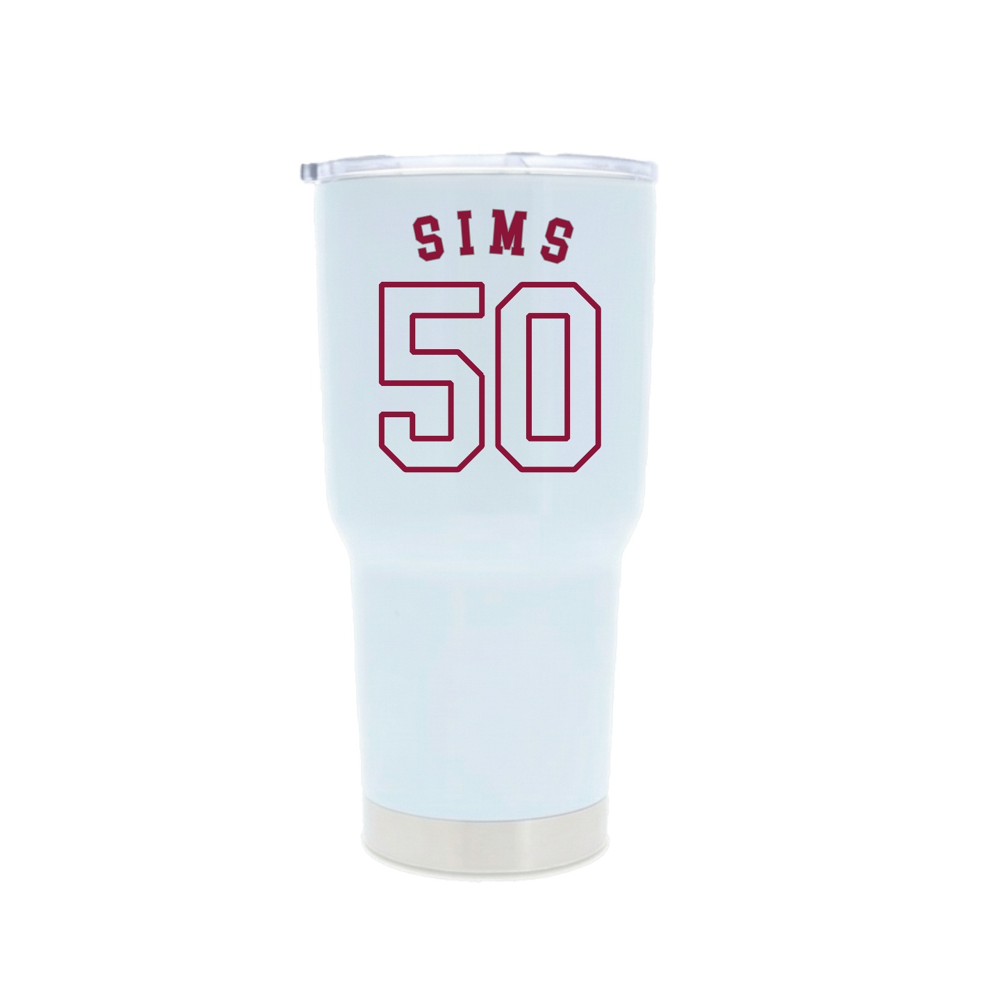 30oz Stainless Steel Tumbler — Shirsey Arch in White