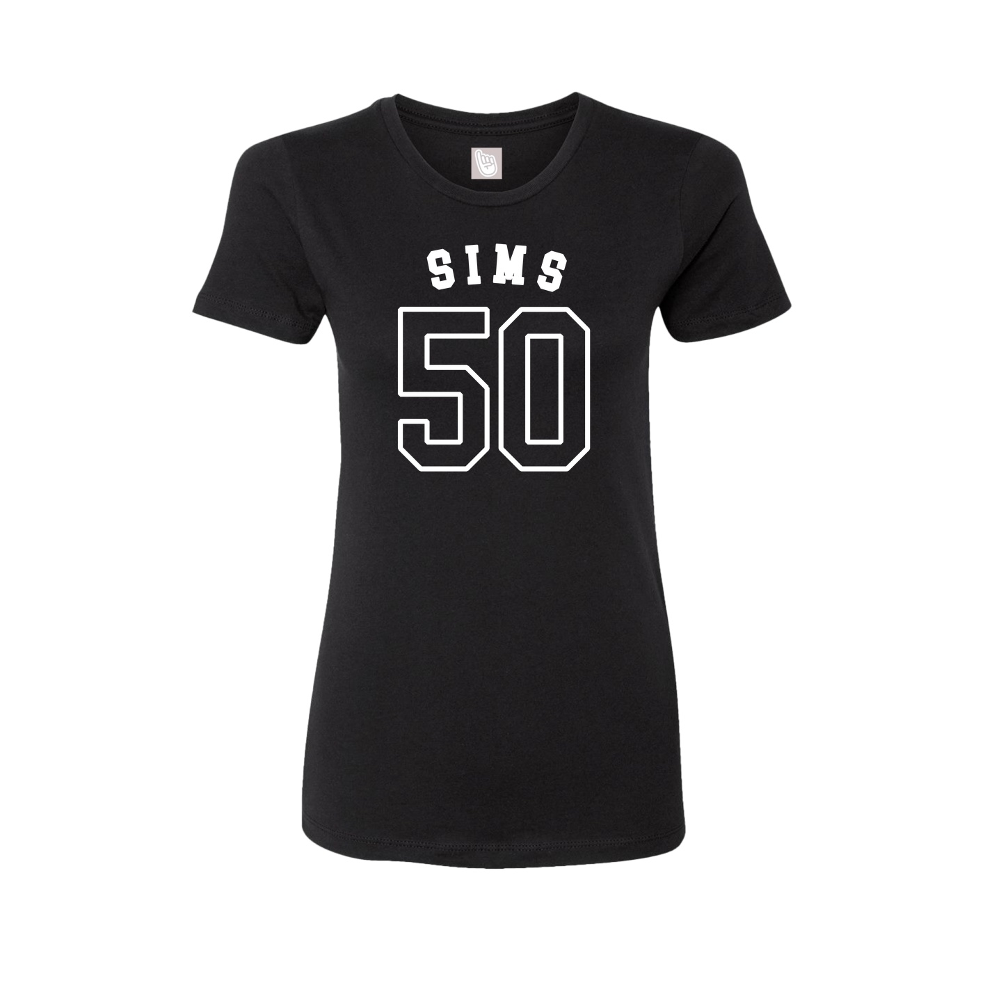 Fitted Women's Tee — Shirsey Arch in Black