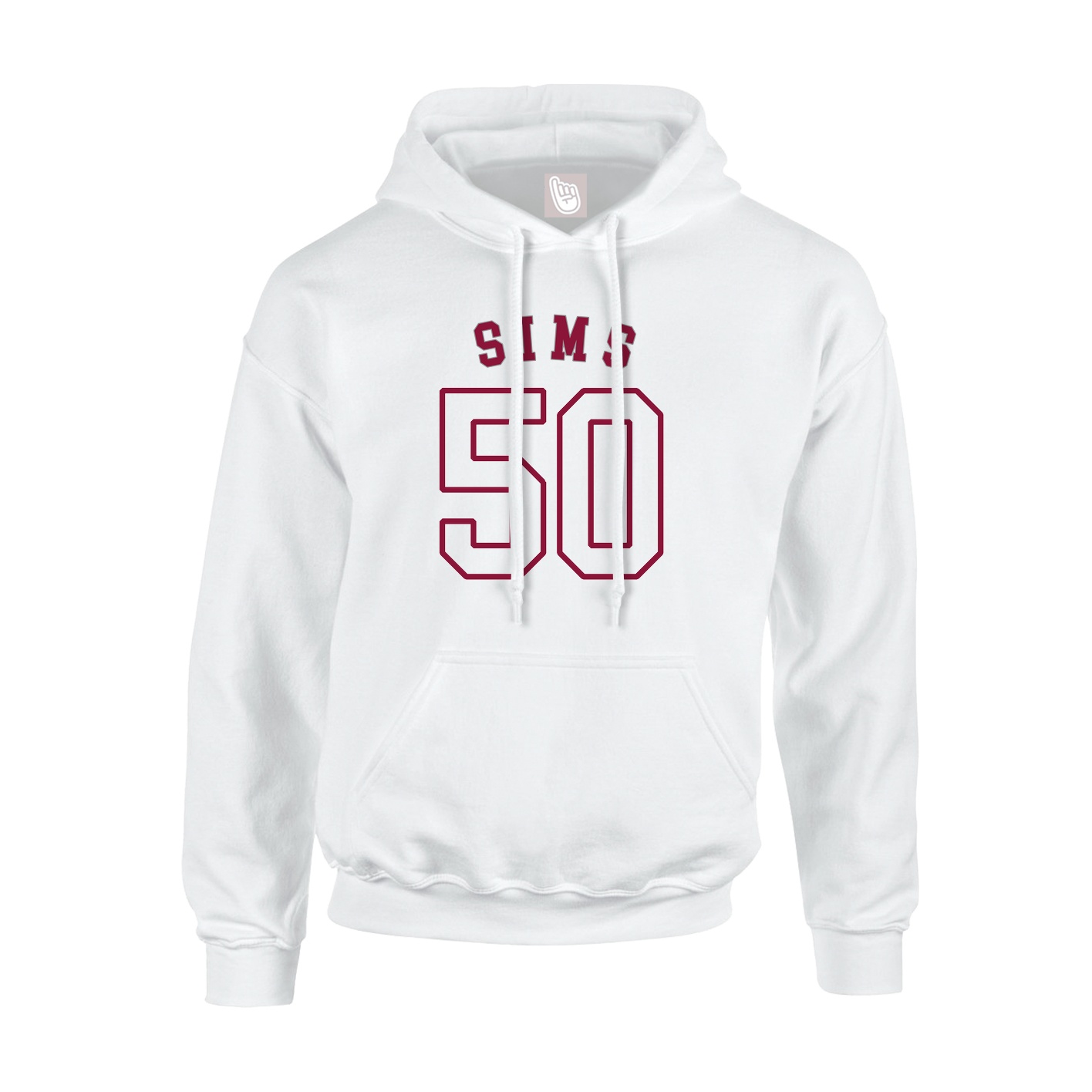Youth Hoodie — Shirsey Arch in White
