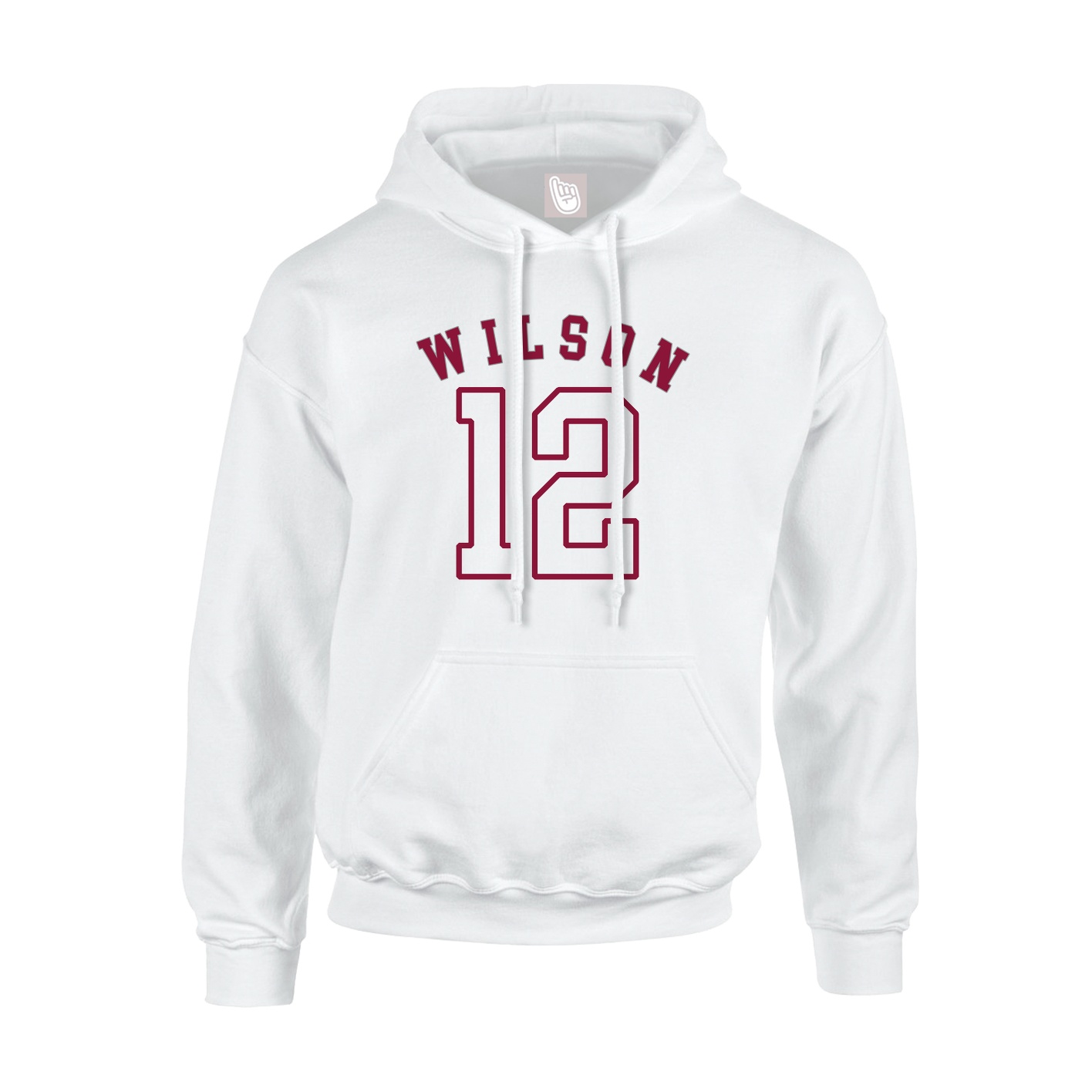 Youth Hoodie — Shirsey Arch in White