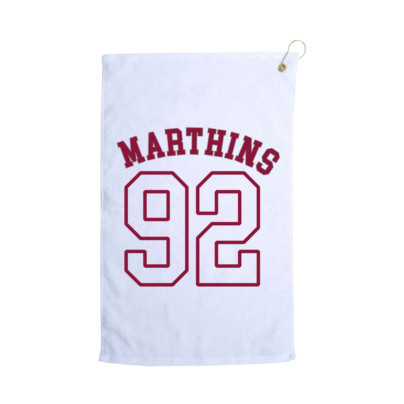 Golf Towel — Shirsey Arch in White