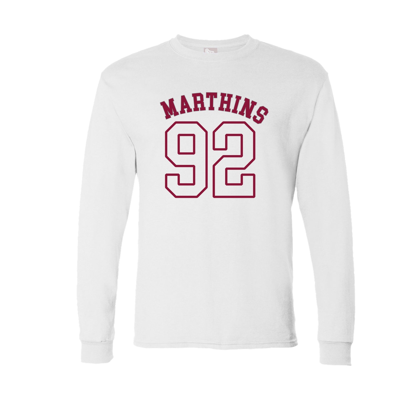 Long Sleeve Tee — Shirsey Arch in White
