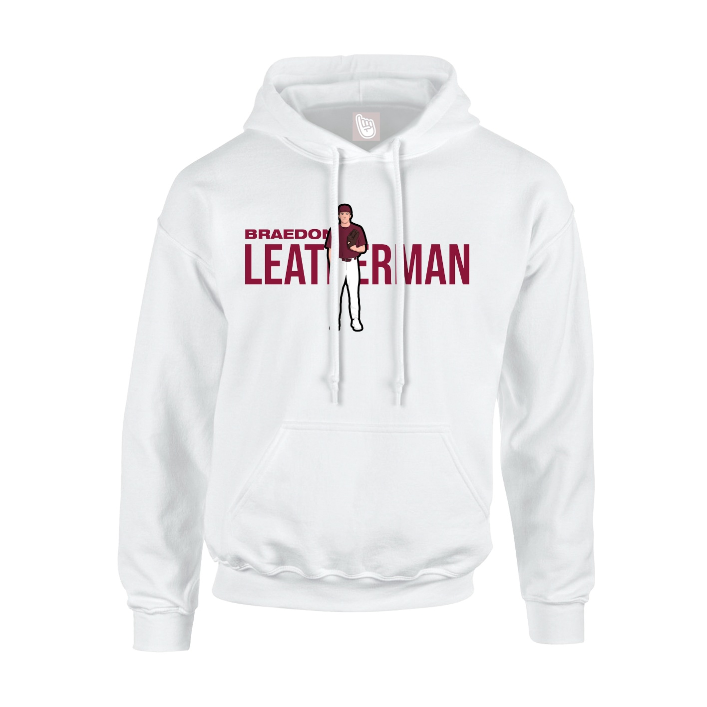 Hoodie — Player Name in White