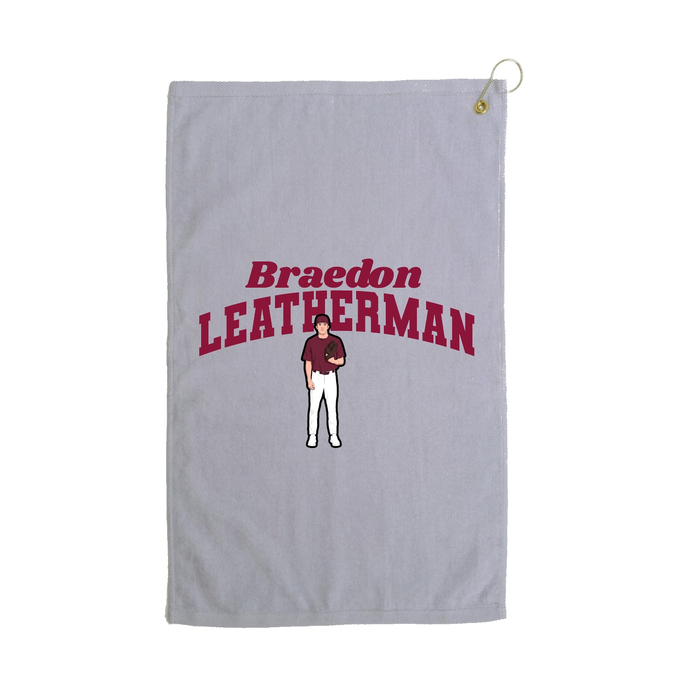 Golf Towel — Signature Arch in Grey