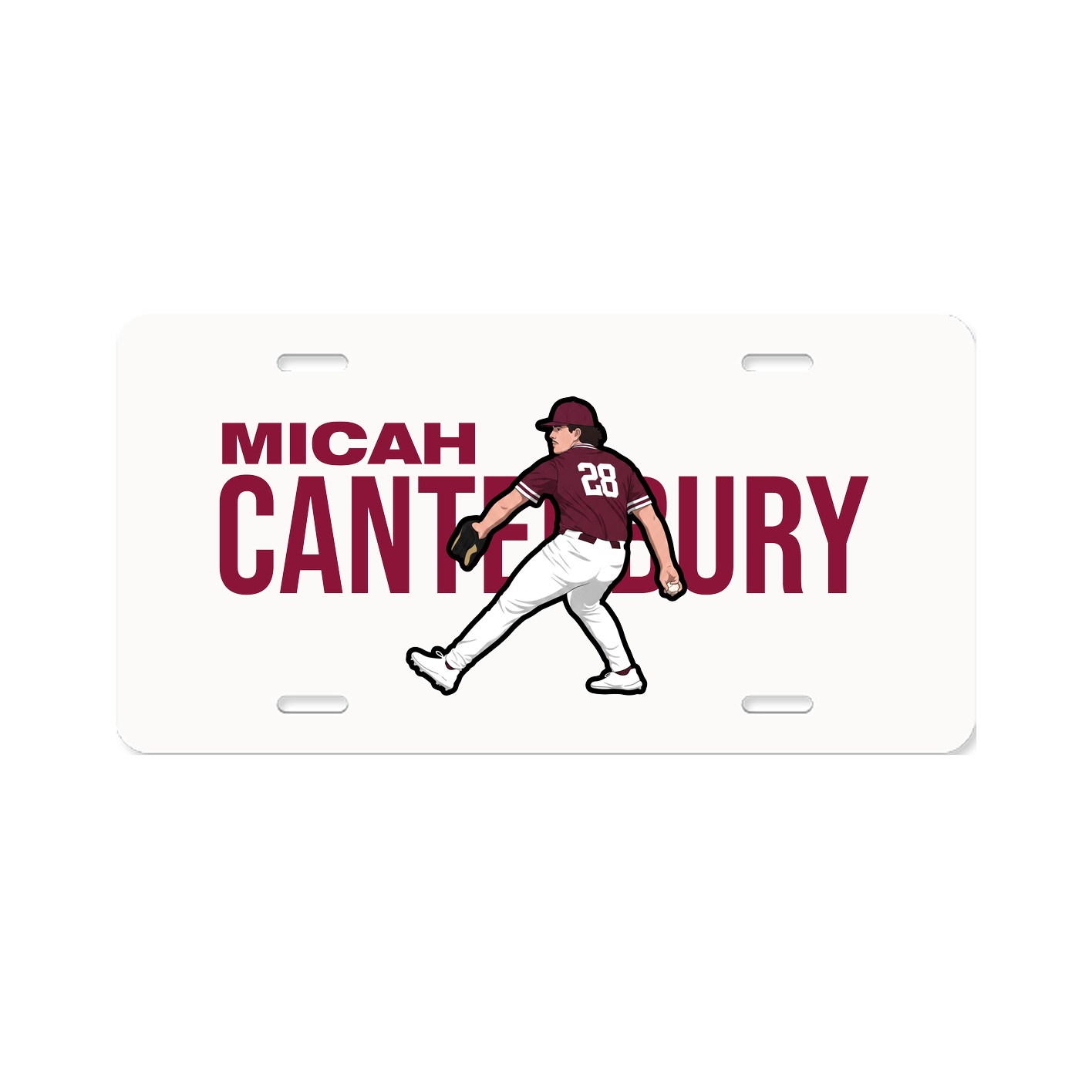 License Plate — Player Name in Classic