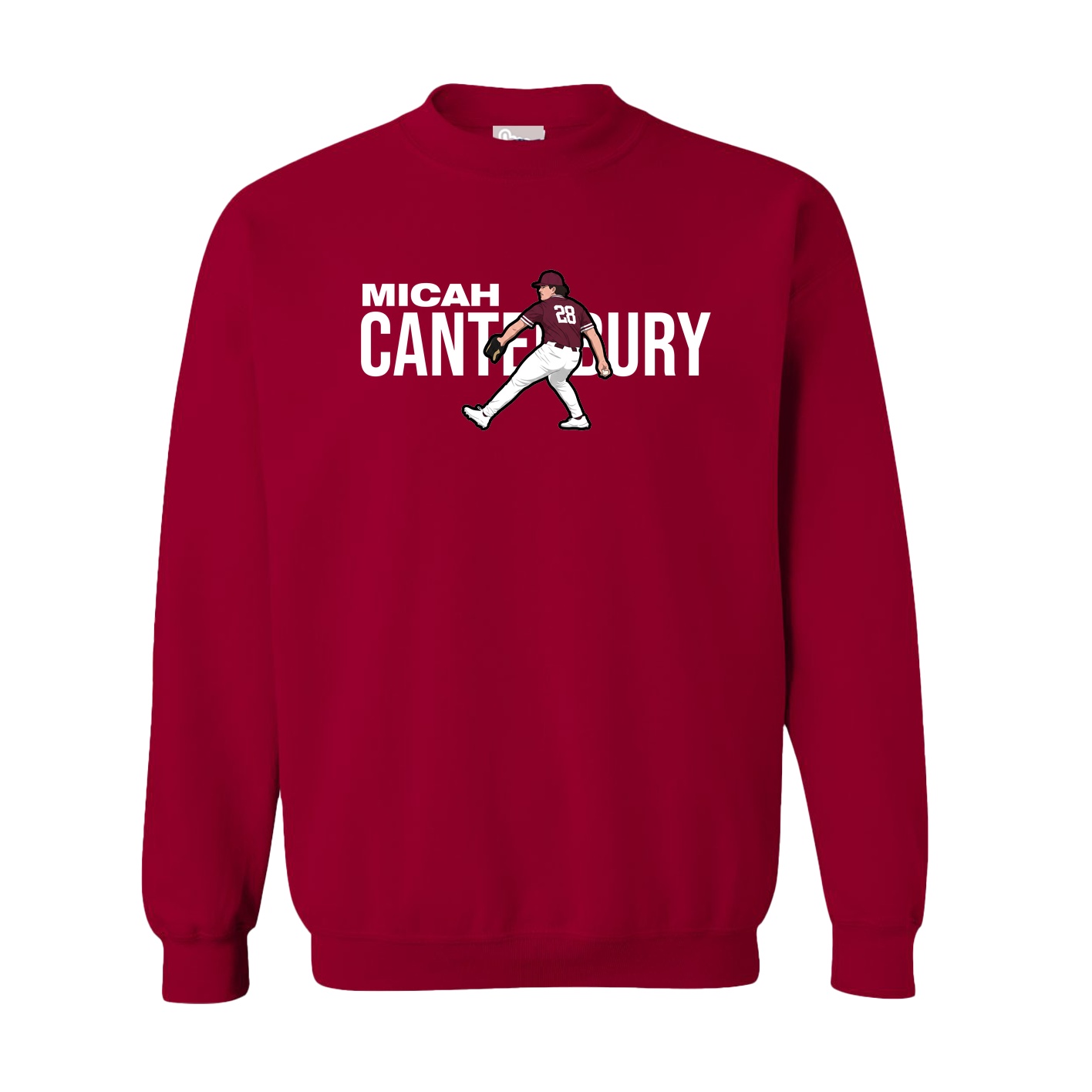 Fleece Crew — Player Name in Cardinal