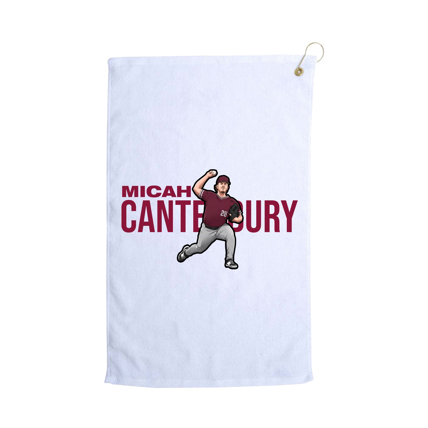 Golf Towel — Player Name in White