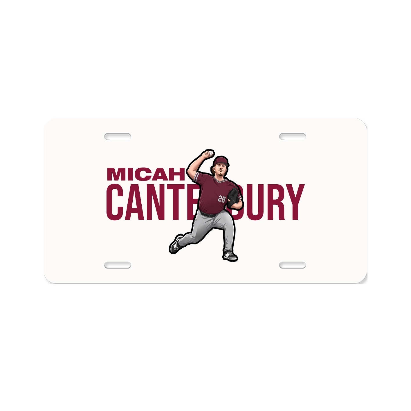 License Plate — Player Name in Classic
