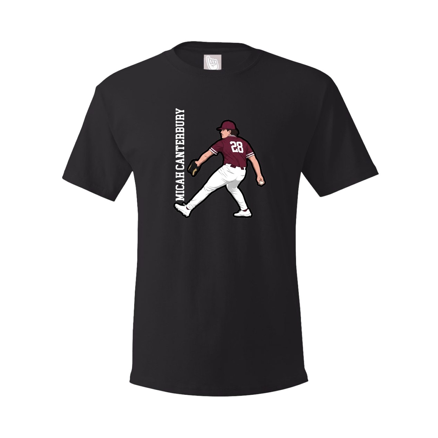 Tee — Name Vertical in Black