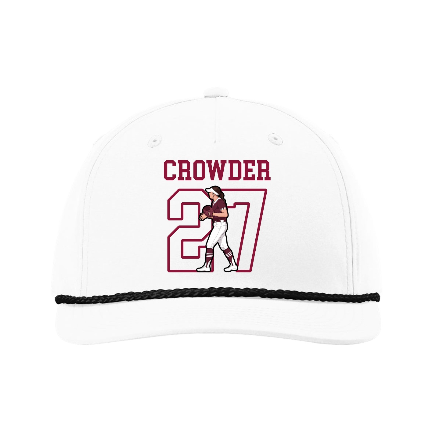 Five-Panel Classic Rope Cap — Shirsey in White