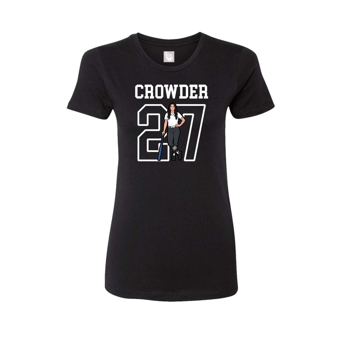 Fitted Women's Tee — Shirsey in Black