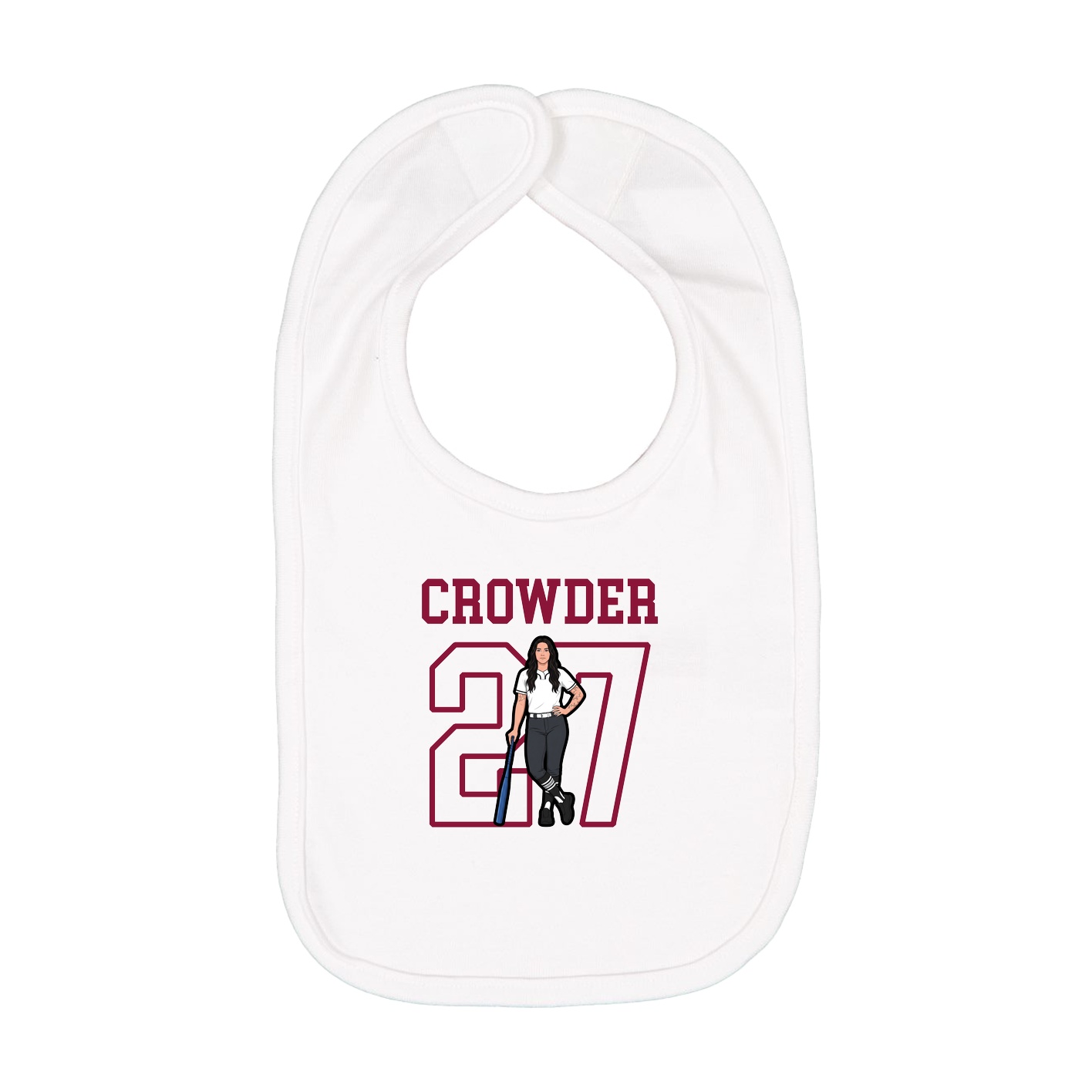 Infant Bib — Shirsey in White
