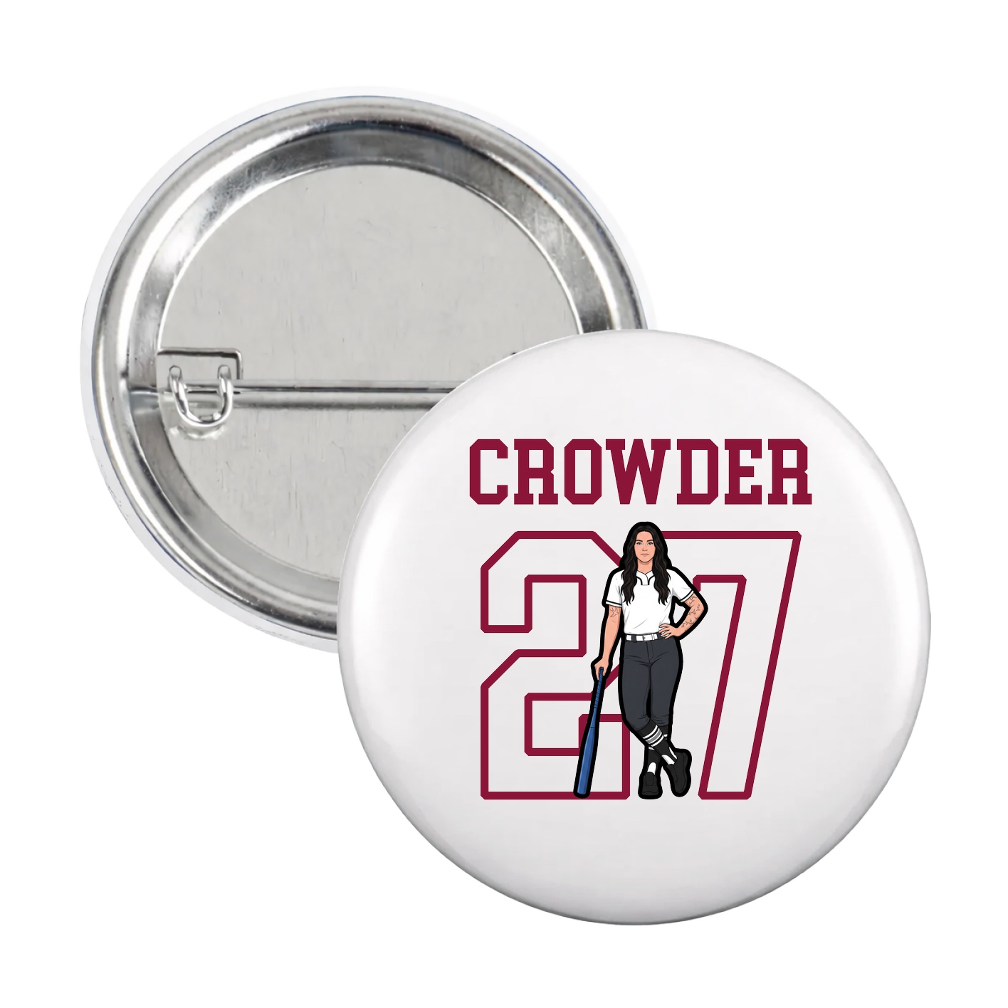 Game Day Button — Shirsey in White