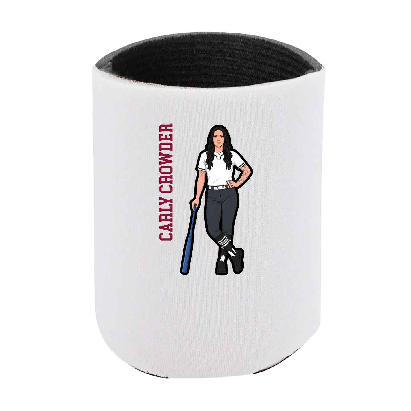 Can Holder — Name Vertical in White