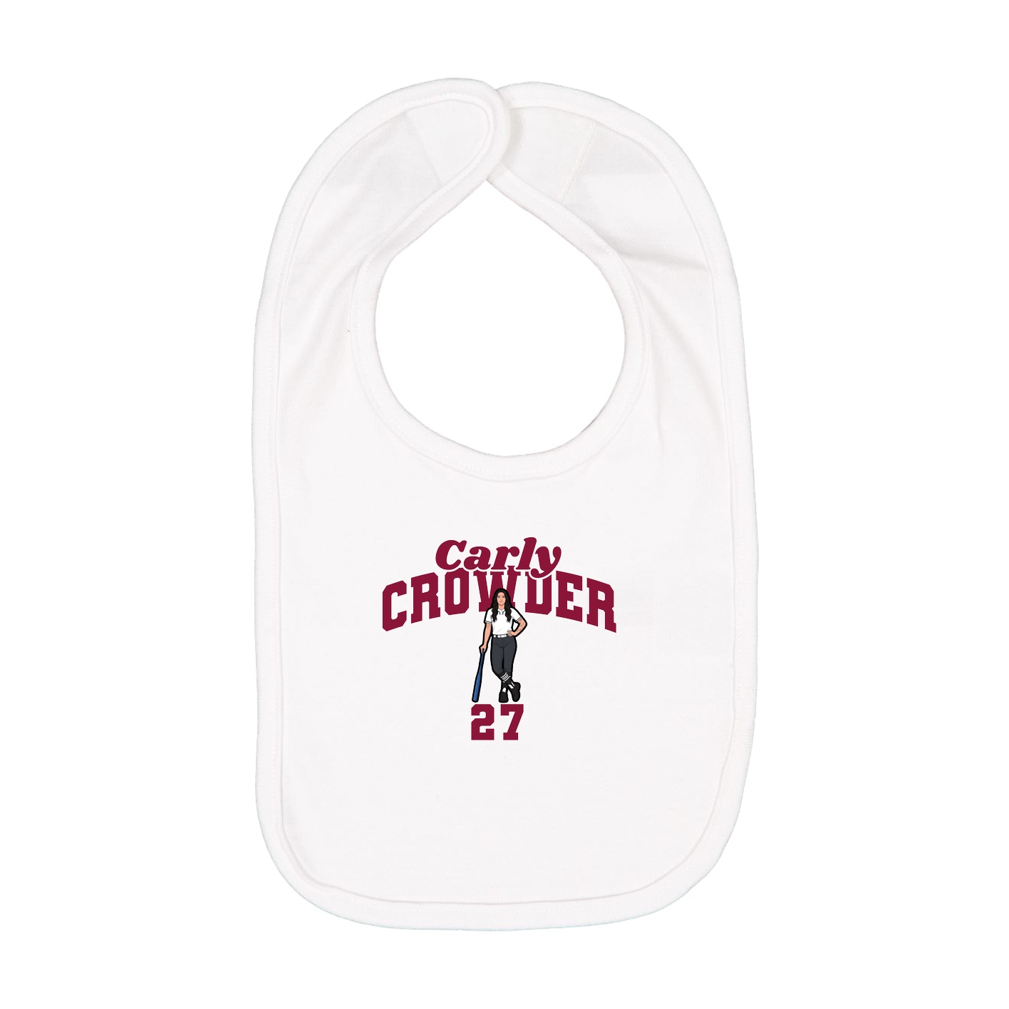 Infant Bib — Signature Arch in White