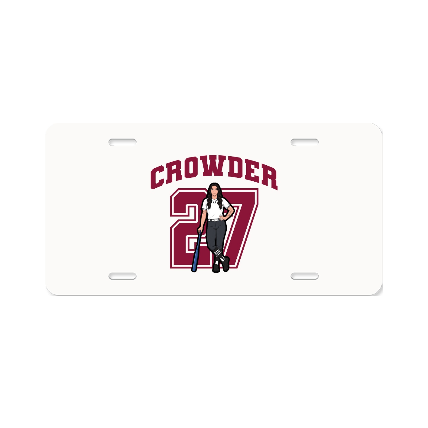 License Plate — Number in Classic