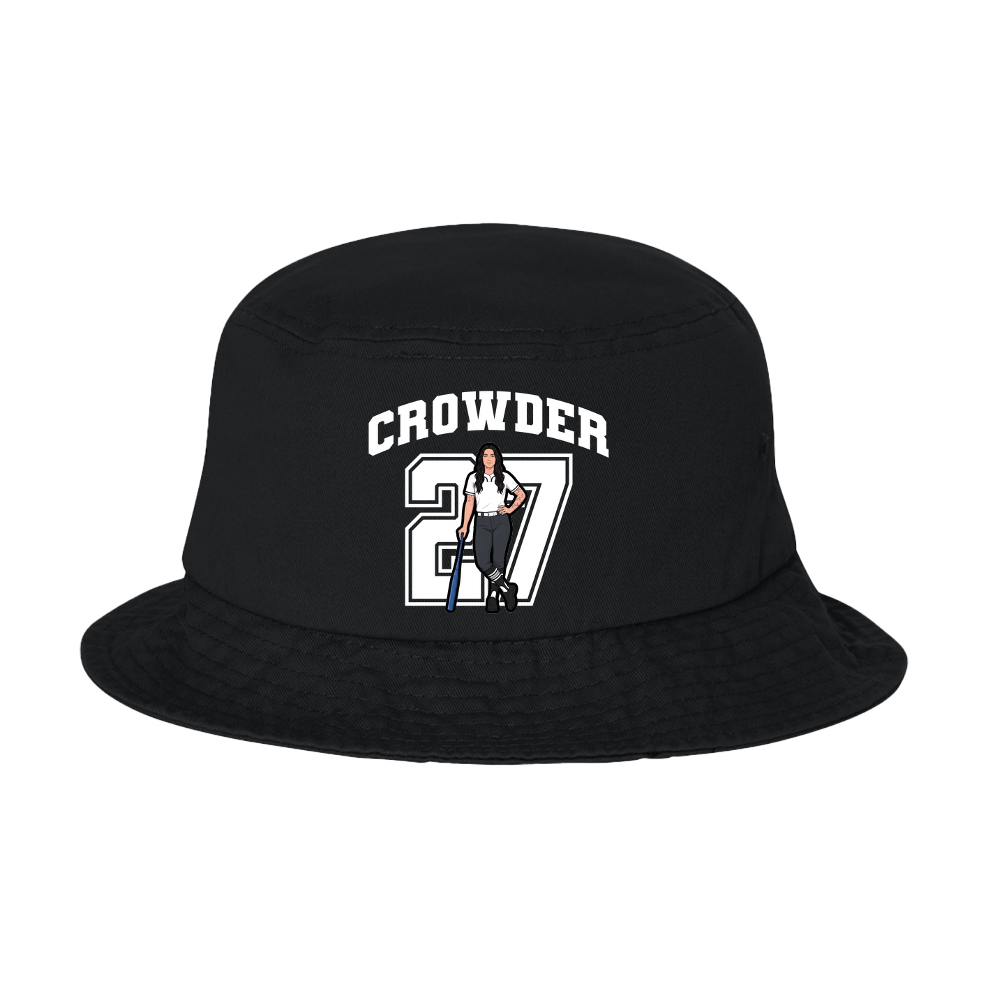 Bucket Cap — Number in Black