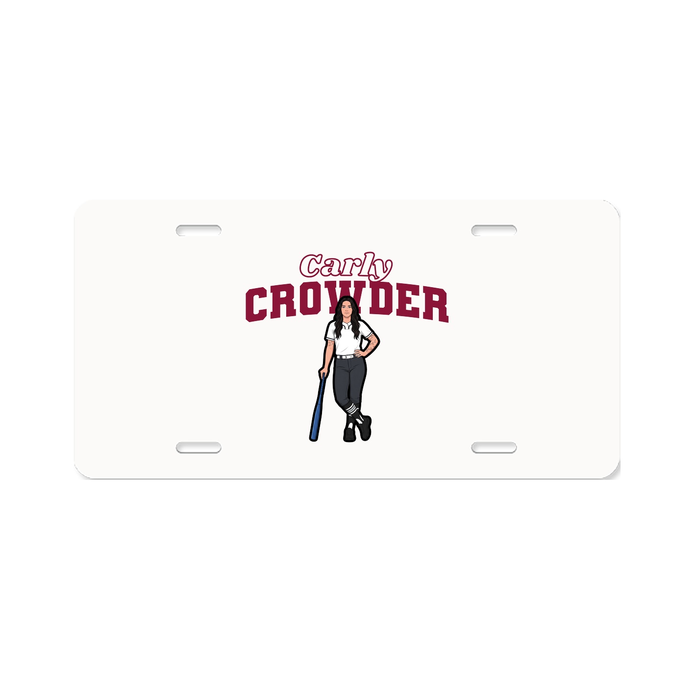License Plate — Name Arch in Classic