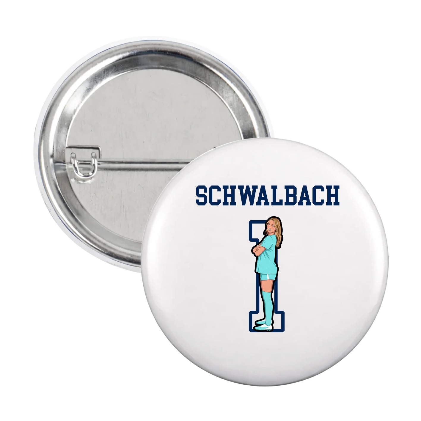 Game Day Button — Shirsey in White