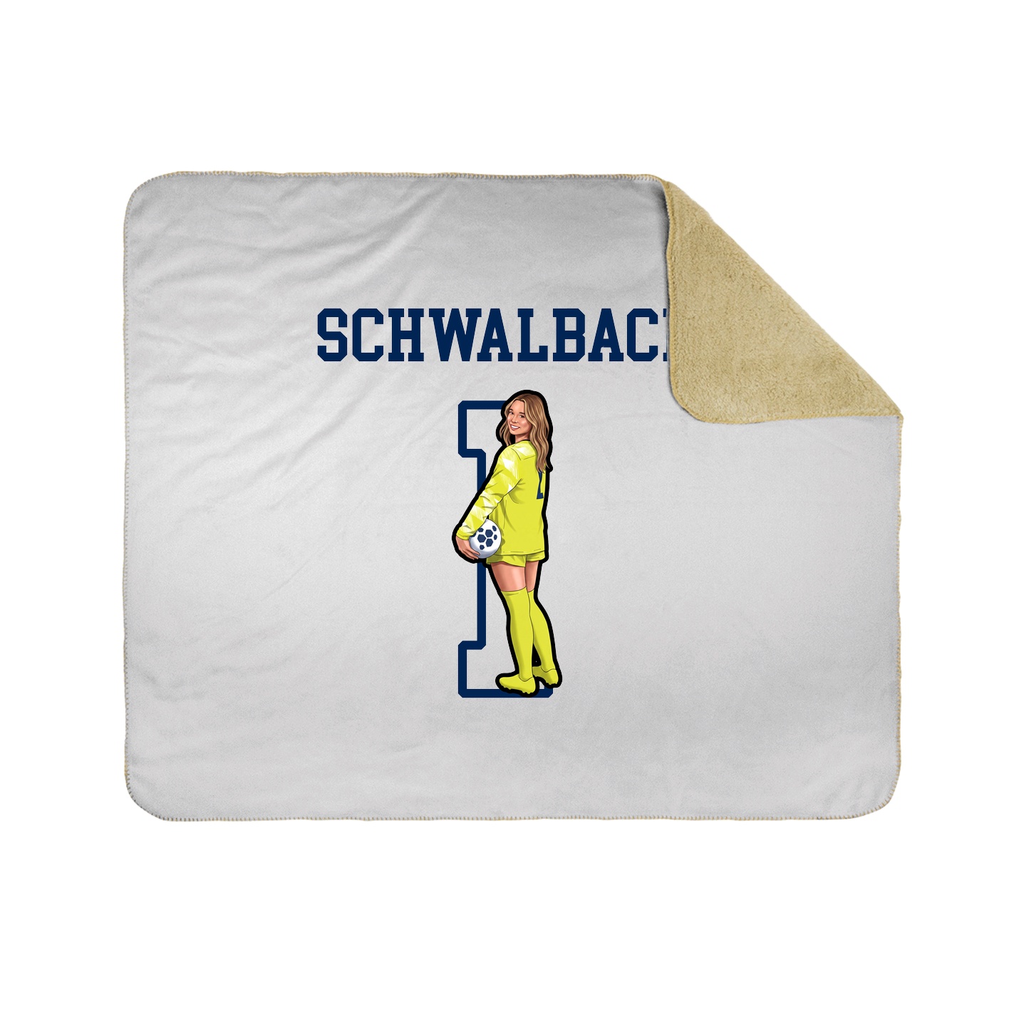 Throw Blanket — Shirsey in White