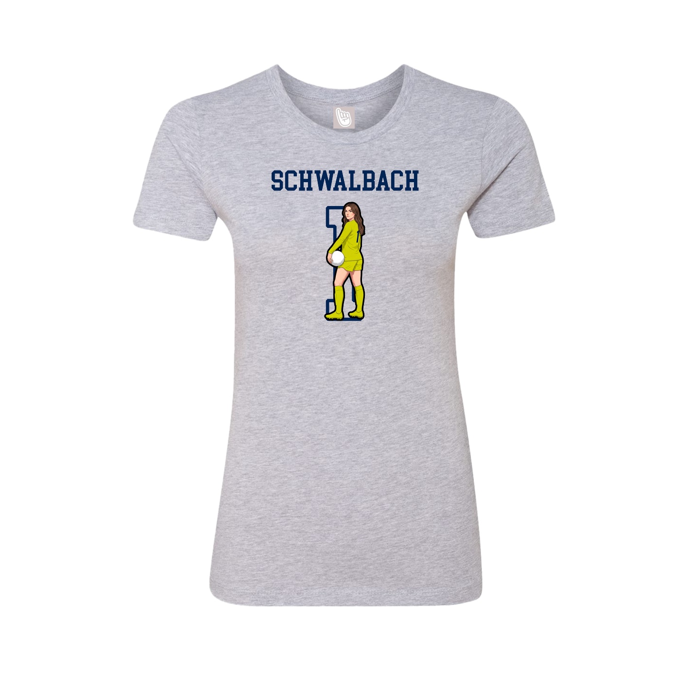 Fitted Women's Tee — Shirsey in Grey