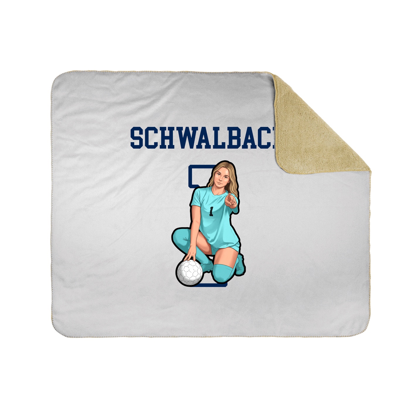 Throw Blanket — Shirsey in White