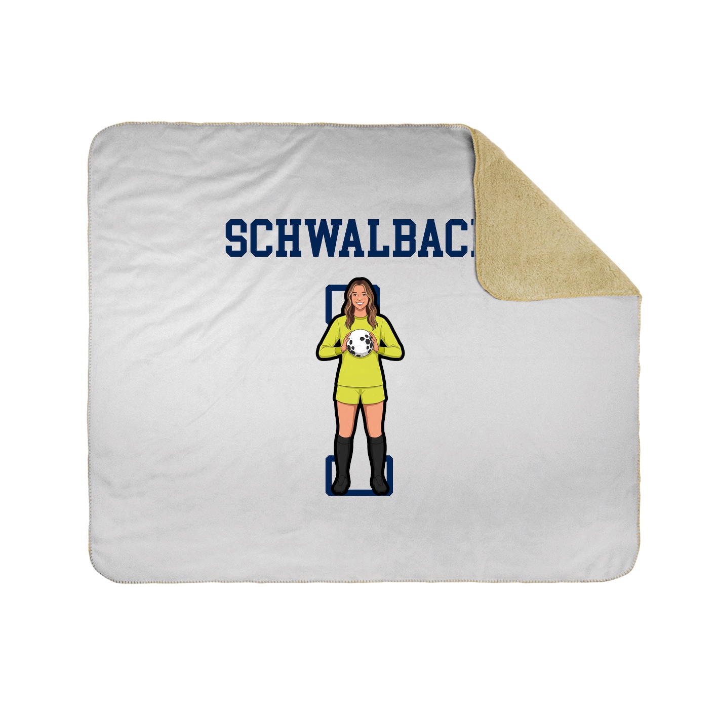 Throw Blanket — Shirsey in White