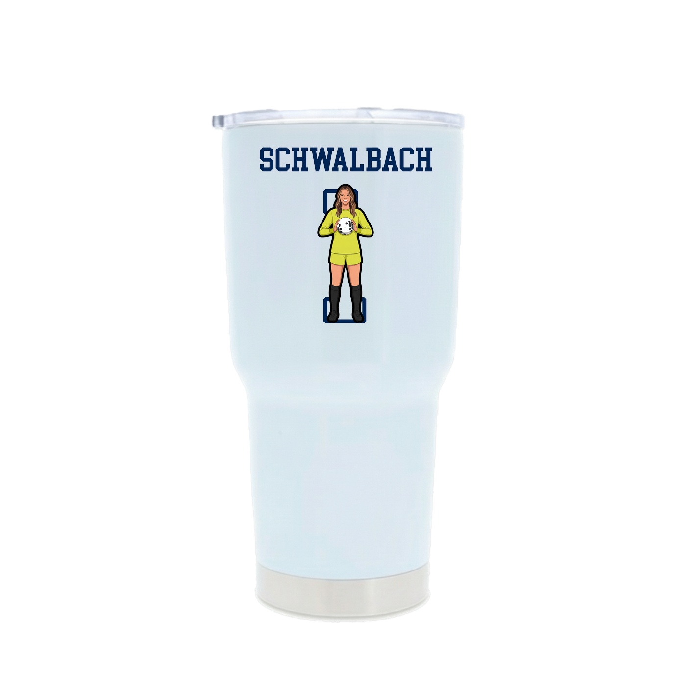 30oz Stainless Steel Tumbler — Shirsey in White