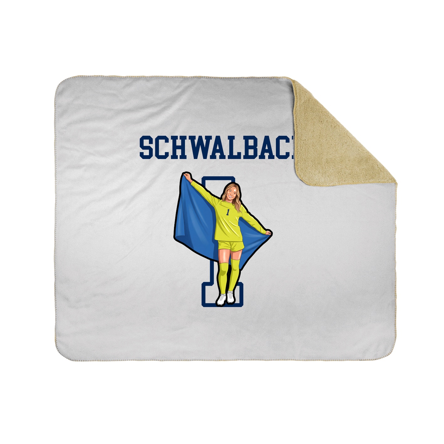 Throw Blanket — Shirsey in White