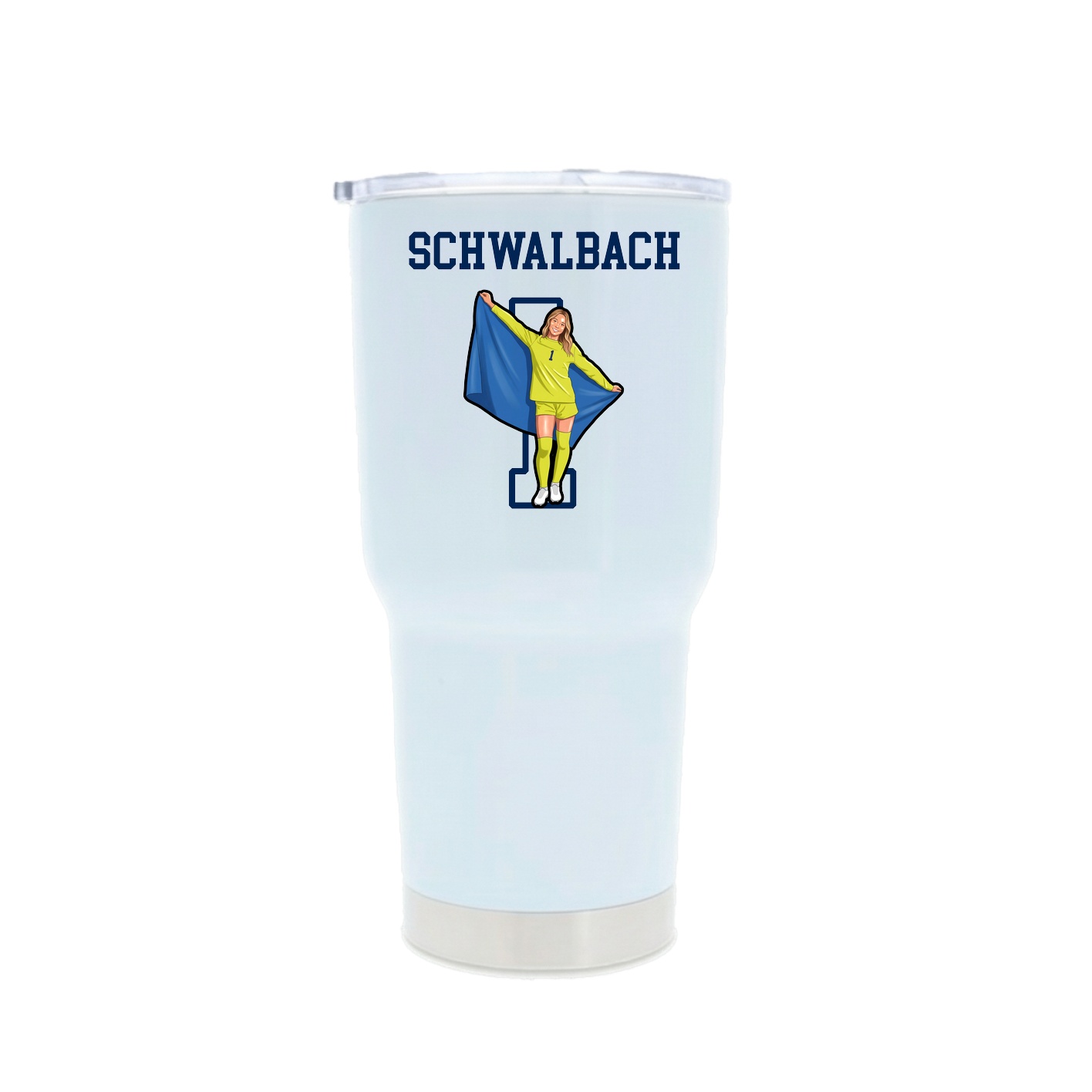 30oz Stainless Steel Tumbler — Shirsey in White