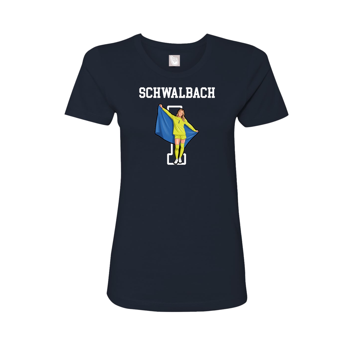 Fitted Women's Tee — Shirsey in Navy