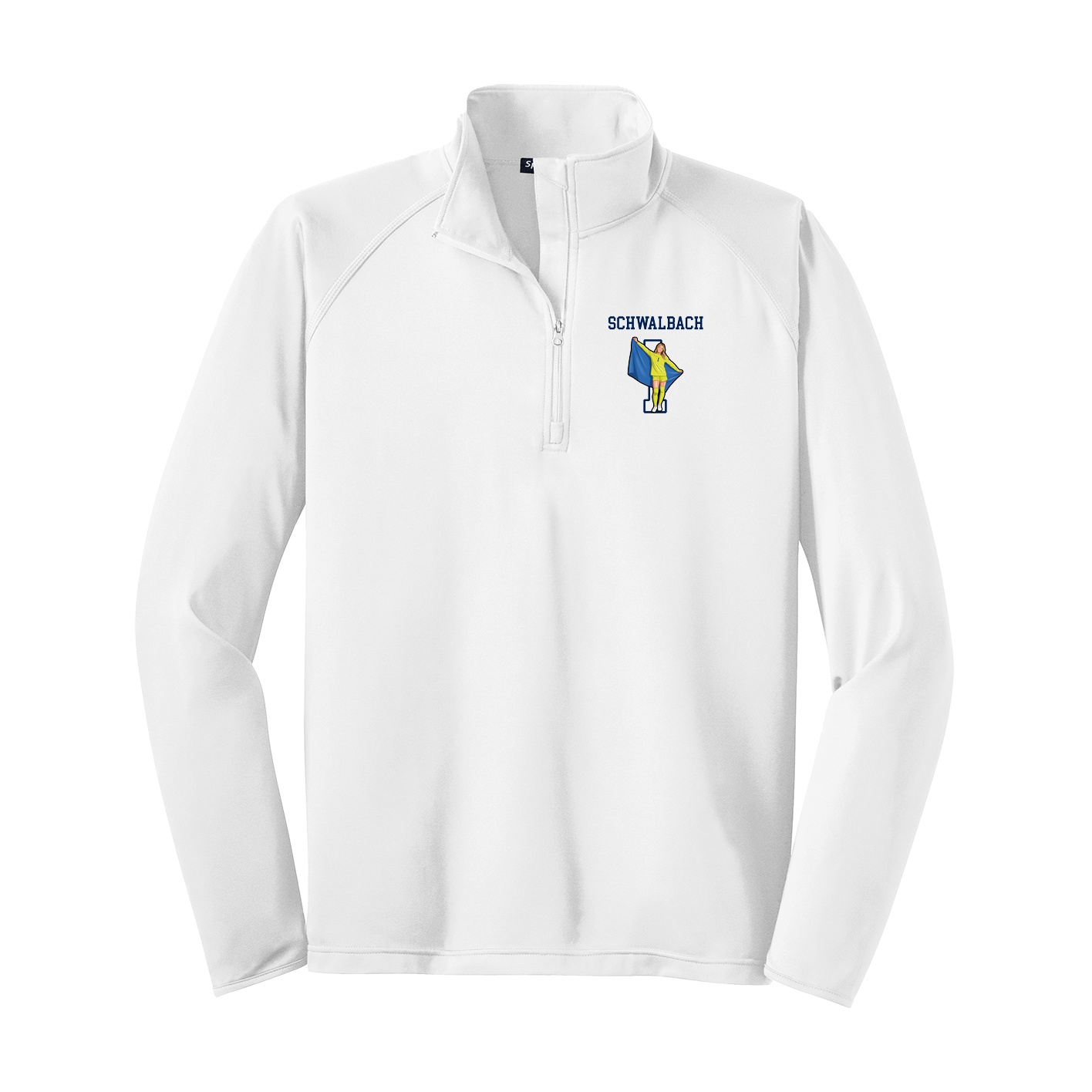 Q-Zip Pullover — Shirsey in White