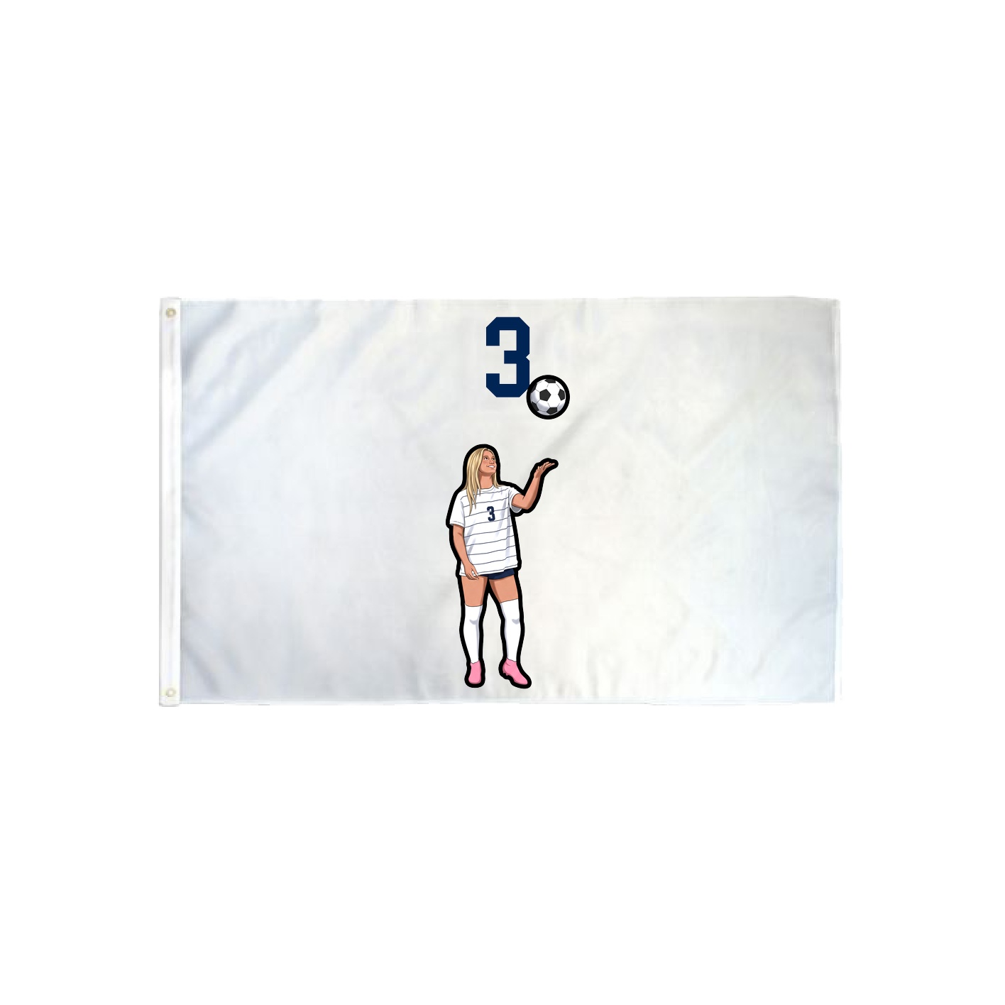 3x5 Flag — Number Top in Classic