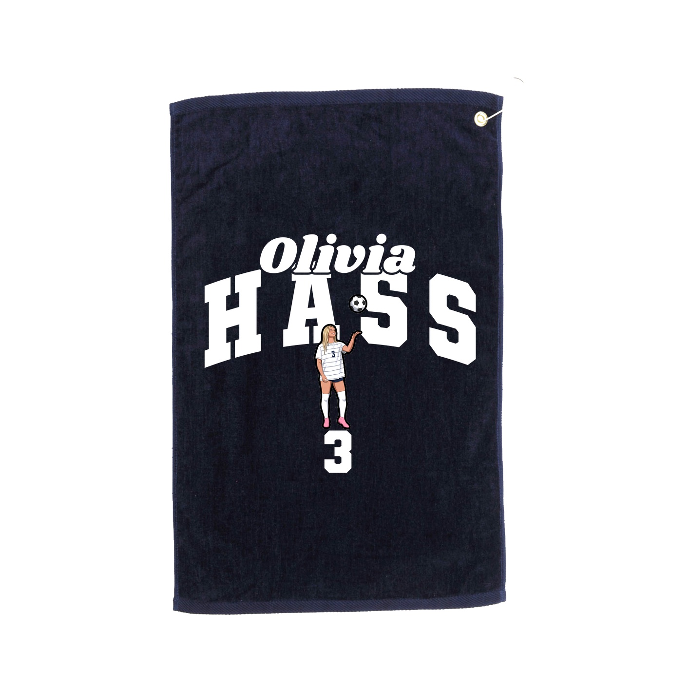 Golf Towel — Signature Arch in Navy