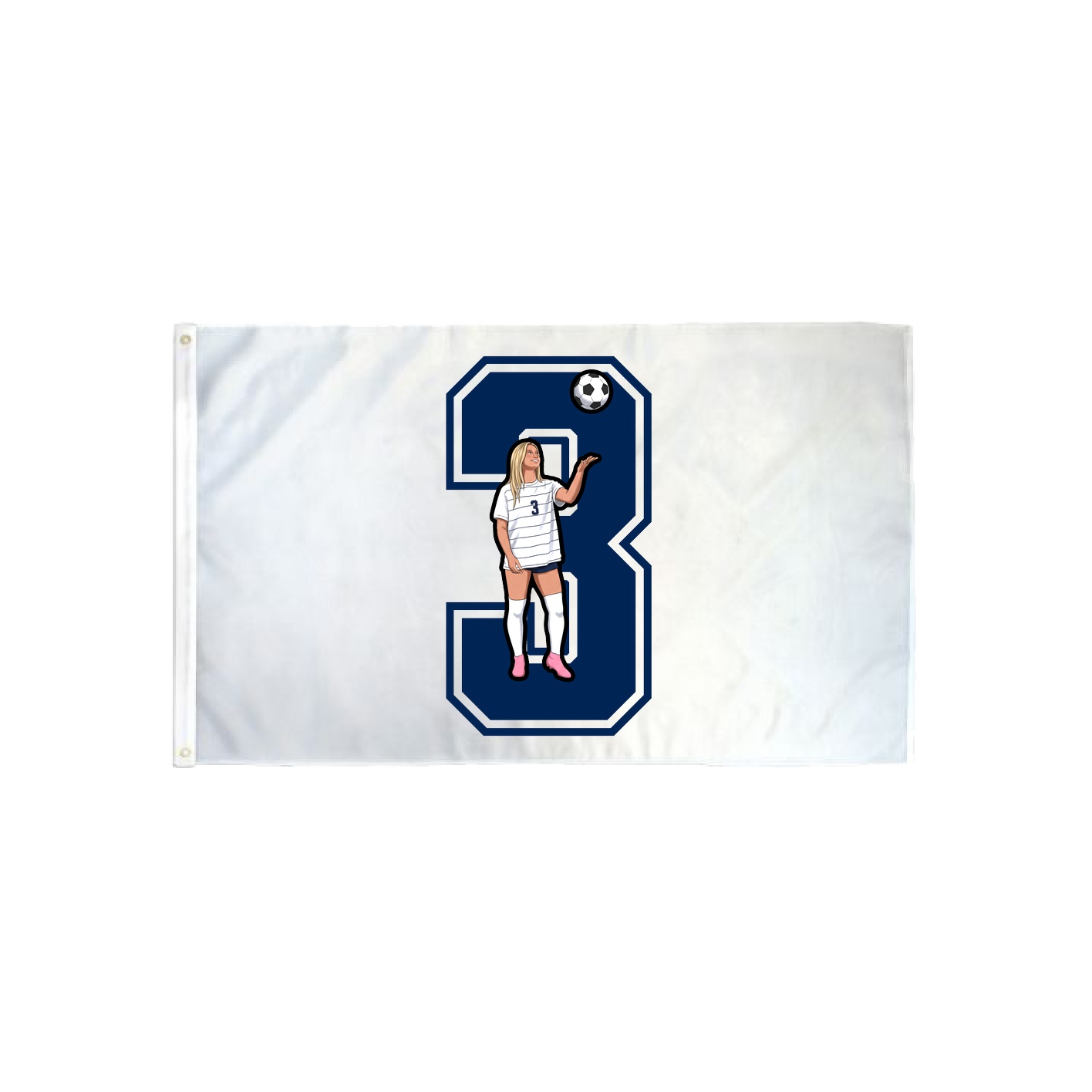 3x5 Flag — Number in Classic