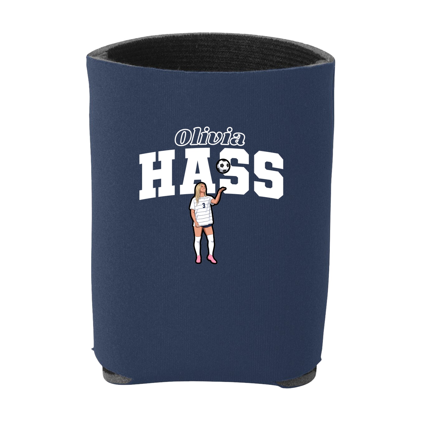 Can Holder — Name Arch in Navy