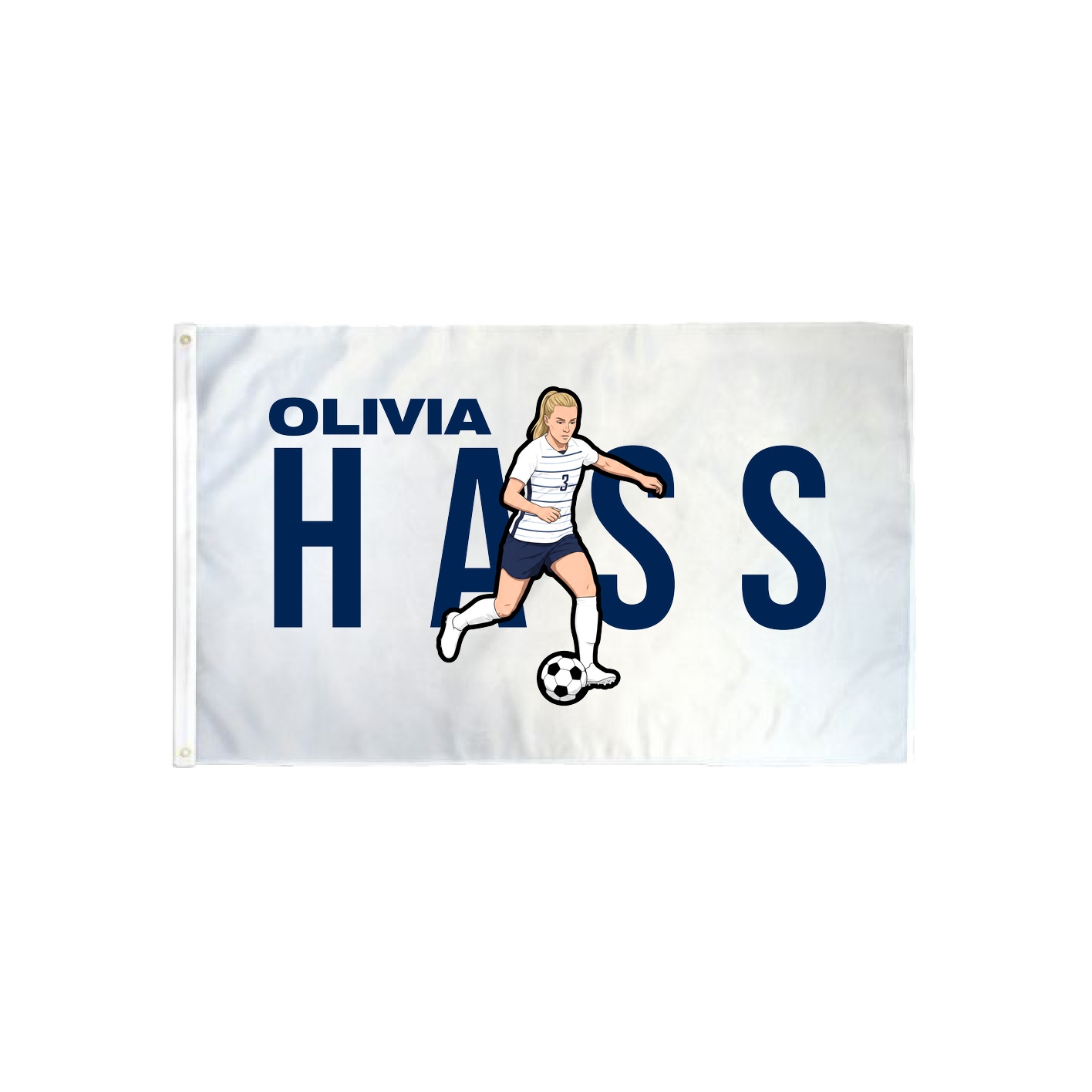 3x5 Flag — Player Name in Classic
