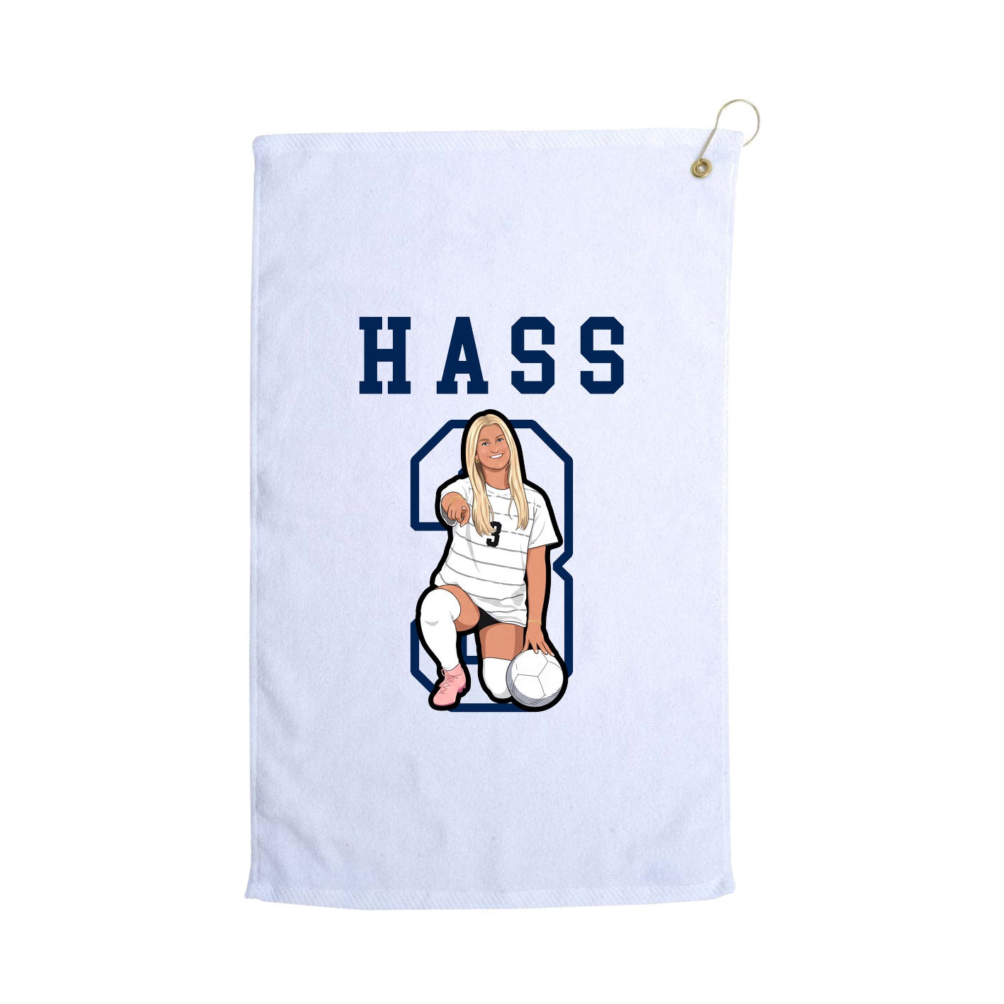 Golf Towel — Shirsey in White