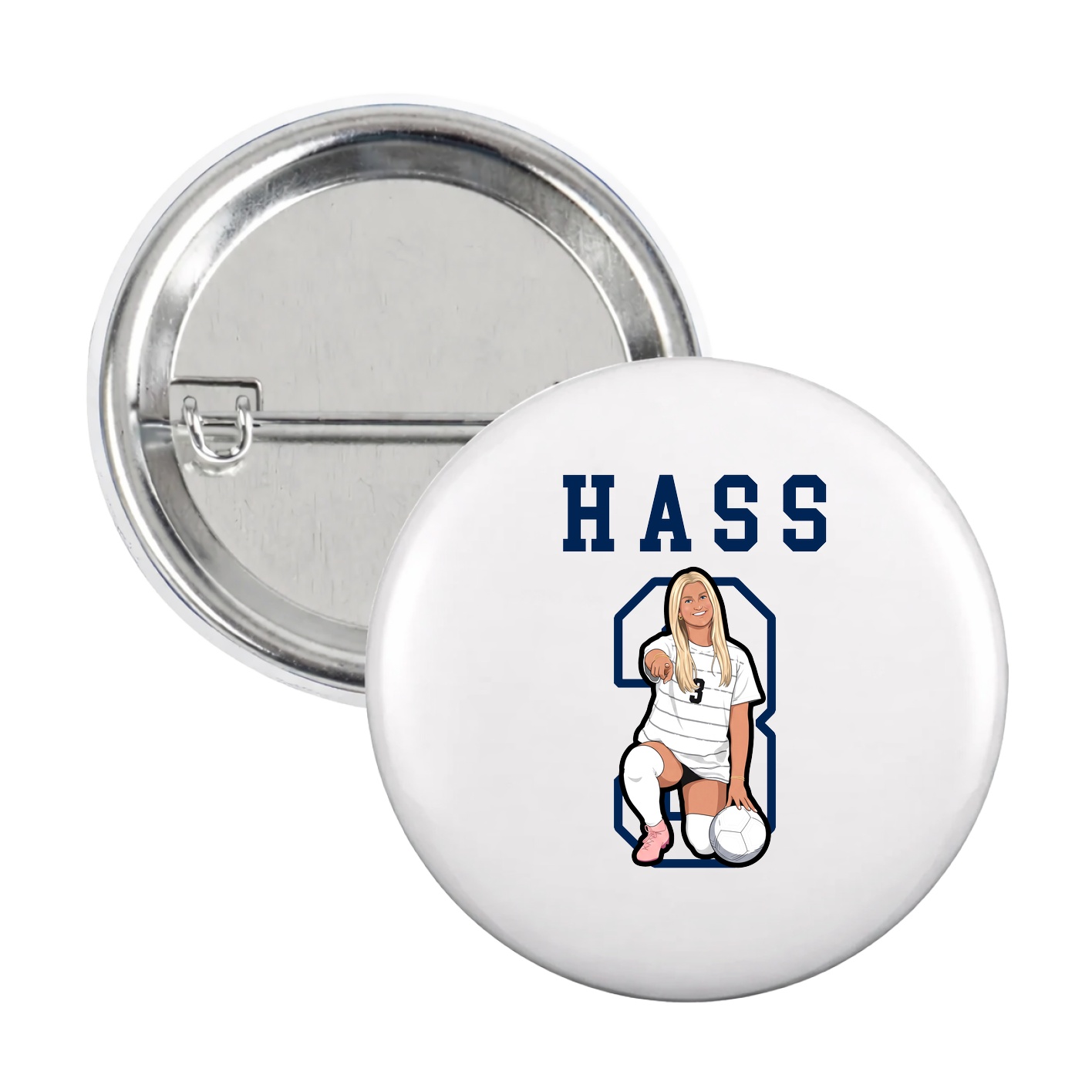 Game Day Button — Shirsey in White