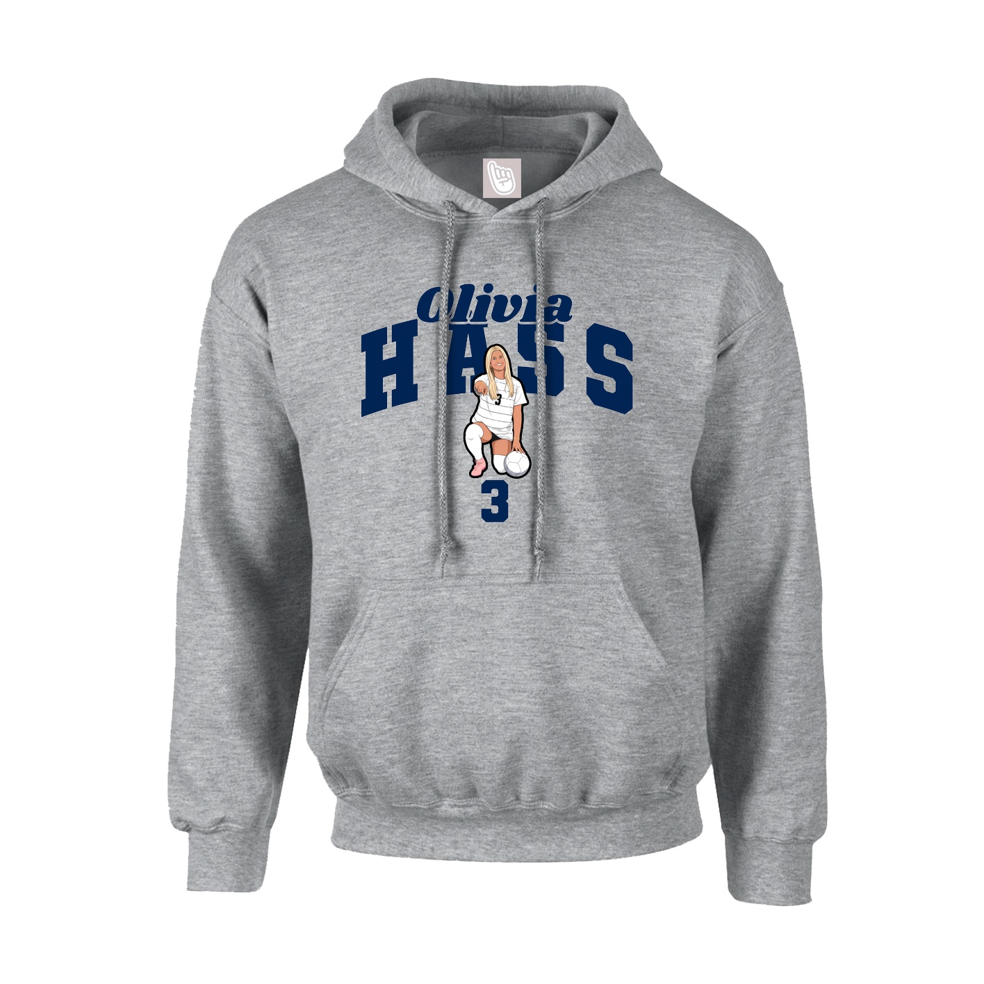 Hoodie — Signature Arch in Grey