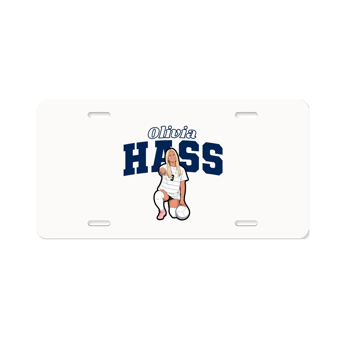 License Plate — Name Arch in Classic